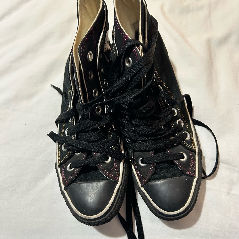Classic Black High-Top Sneakers